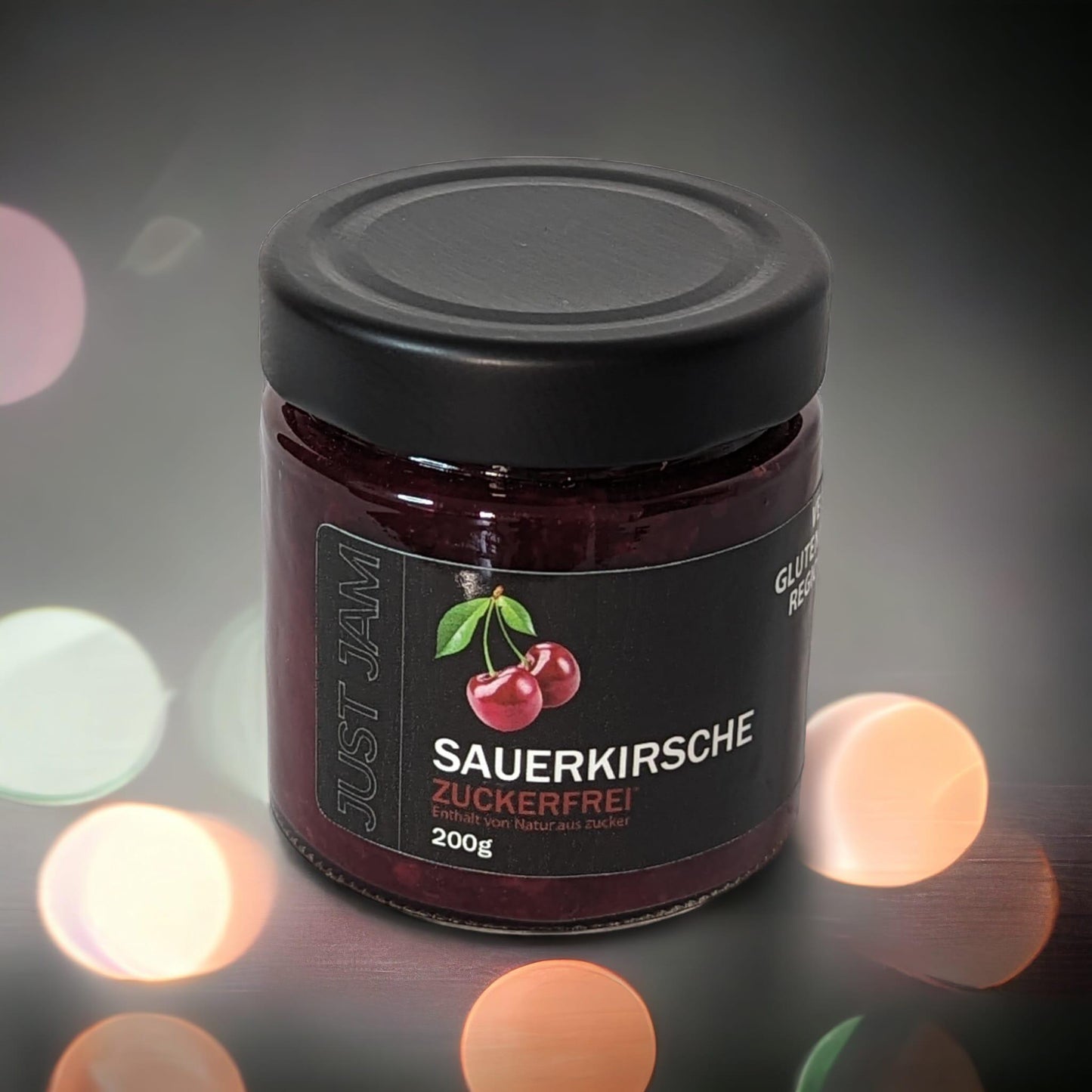 JustJam Sauerkirsche Marmelade Zuckerfrei 200g - Mechtihof Shop